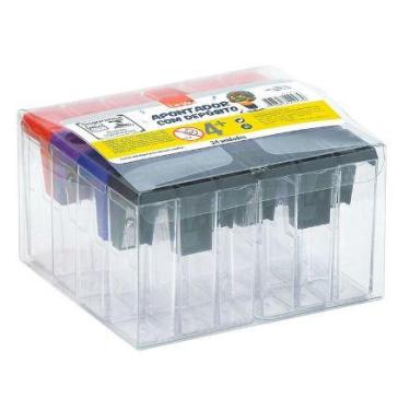 Imagem de Apontador Com Depósito - Kit Com 24 Unidades - BRW