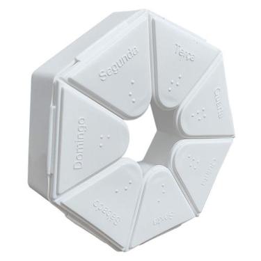 Imagem de Porta Comprimidos Modelo Básico Pequeno Branco Incoterm