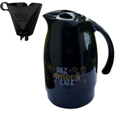 Imagem de Conjunto Bule Térmico 700ml + Suporte Filtro De Café Sanremo