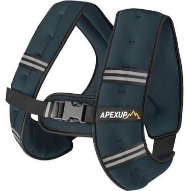 Imagem de Colete com Peso APEXUP 2,3 kg com Faixa Refletiva para Fitness