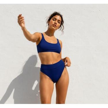 Imagem de Biquíni Calcinha Praia Feminina Cintura Larga Piscina Verão - PINK LOU