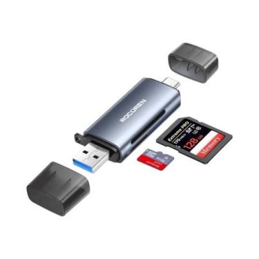 Imagem de Leitor De Cartão 2 Em 1 USB C USB a 5Gbps SD TF 2TB Para Acessórios De