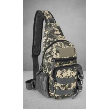 Imagem de Bolsa Pochete Tática Camuflada C/ Suporte Vara - Congratulations Store