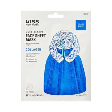 Imagem de Máscara Facial de Algodão Kiss New York Skin Recipe Collagen Sachê 25m