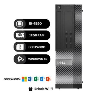 Imagem de Dell OptiPlex 7020 i5-4590 12GB RAM SSD 240GB Windows 11 Pro PC Home O