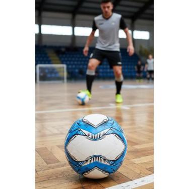 Imagem de Bola Futsal Profissional Azul e Preta - Jogo Intenso - Congratulations