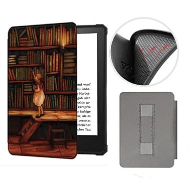 Imagem de CCOO Capa de silicone de 17 cm para Kindle Paperwhite (serve apenas para 11ª geração lançado em 2021, modelo M2L3EK) com design de alça de mão, não é adequada para biblioteca Paperwhite de outras gerações
