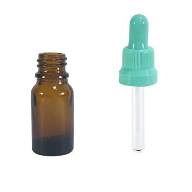 Imagem de Frasco de Vidro Âmbar 15ml conta gotas (20 Pecas) Cor:Verde Agua