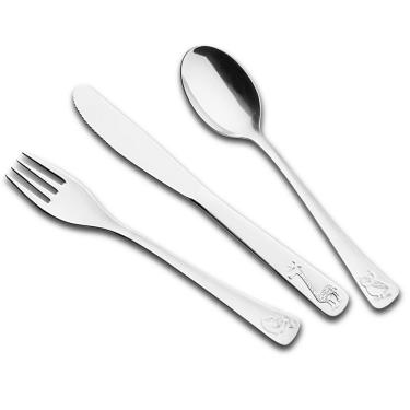 Imagem de Conjunto de Talheres Infantil Tramontina Inox - 3 Peças