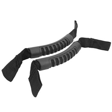 Imagem de DAUERHAFT Alça preta para assento de carro com 2 peças para encosto de cabeça de veículo, para encosto de cabeça de carro ao ar livre