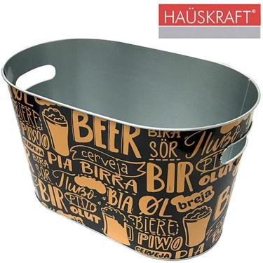 Imagem de Champanheira / Balde De Gelo De Metal Oval Cerveja Beer 10L