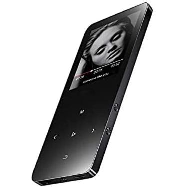 Imagem de MP3 Player, 4G/8G/16G Leitor de música de 1,8" com Bluetooth, som HIFI sem perdas, rádio FM, gravador de voz, alto-falante integrado, botão de reprodução de vídeo MP3, suporta até 128 GB, preto, 8G Bluetooth, Uptodat