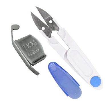 Imagem de Tesoura Tecelão Tic Tac Arremate Guia Magnético Imã Costura