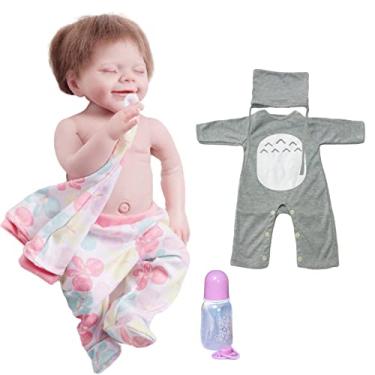 Imagem de Boneca Reborn Original,bebe Reborn Silicone,de Corpo Inteiro De Vinil Macio E Silicone De 22 Polegadas Bebe Adormecidas Reborn Silicone Realista 6 Tipos De Roupas,Conjunto de roupas5,Menina