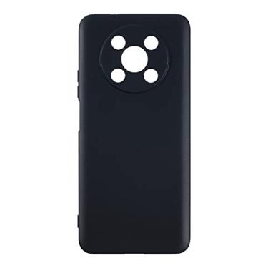 Imagem de Capa para Huawei Nova Y90, capa traseira de TPU macio à prova de choque, silicone antiimpressões digitais, capa protetora de corpo inteiro para Huawei Enjoy 50 Pro (17 cm) (preto)