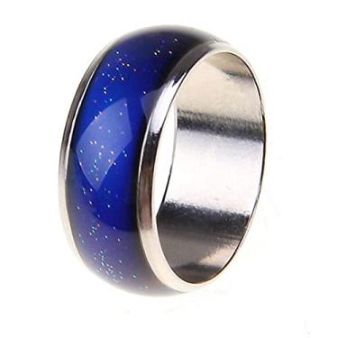 Imagem de LOVIVER Anel De Humor Emoção Sensação De Mudança De Cor Anel Mulheres Homens Casais Tamanho Do Anel 5-7 - Tamanho 7 17mm