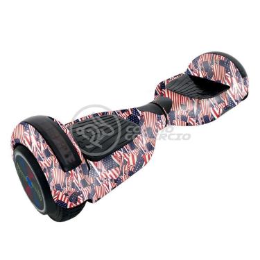 Imagem de Hoverboard Infantil Skate Elétrico Adesivado America Led USA