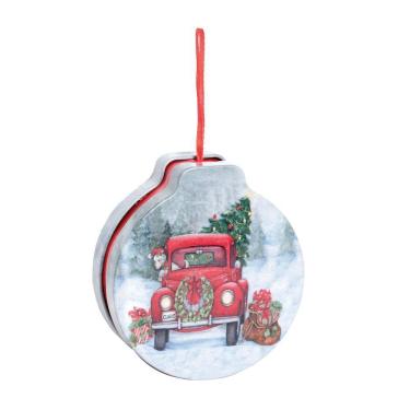 Imagem de Enfeite Natal Pend Lata Em Metal Caminhão Noel 12cm 1203463