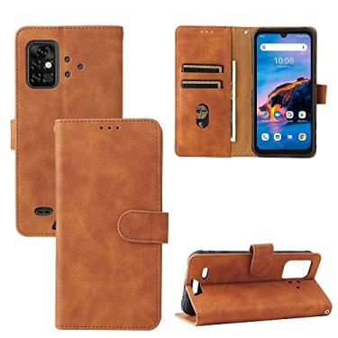 Imagem de For for UMIDIGI Bison Pro Solid Color Skin Feel Magnetic Buckle Horizontal Flip Texture PU Leather Case with Holder & Card Slots & Wallet