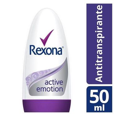 Imagem de Desodorante Antitranspirante Rexona Feminino Roll On Active Emotion 50mL