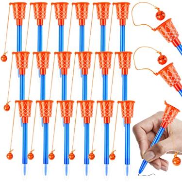 Imagem de WXJ13 18 peças Canetas de Basquete Canetas de Basquete Canetas Novidades Esportivas Canetas de Basquete Canetas Tema Esportivo para Suprimentos de Festa de Aniversário Lembranças de Festa Escolar, 0,7 mm