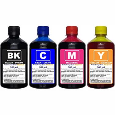 Imagem de Kit Refil Tinta Compatível Impressoras L3250 L3150 L3210 L3110 L5190 Refil 544