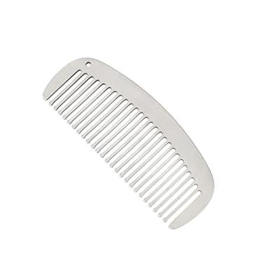 Imagem de Pente de liga de titânio super leve durável pente de titânio, ferramenta pequena adequada para uso externo pingente de chaveiro