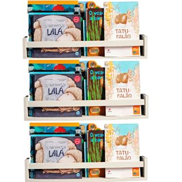 Imagem de Prateleira Revisteiro de parede para livros infantil 3 peça