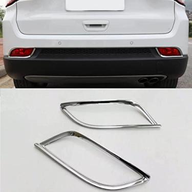 Imagem de Xodouhi Capa de farol de neblina para para-choque traseiro adequada para Jeep Compass 2017 2018 2019 2020 2021 acessórios 2 peças moldura para farol de neblina