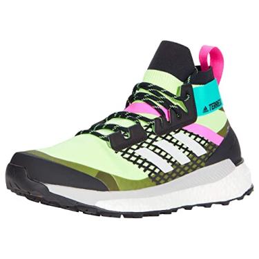 Imagem de adidas Tênis de caminhada masculino Terrex Free Hiker Primeblue, Amarelo/cristal branco/preto, 13
