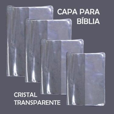 Imagem de Capa Plastica Protetora Para Bíblia E Livros  Transparente - Cristal -