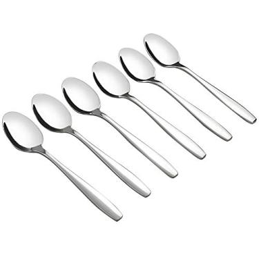 Imagem de Colher de chá Ggbin 12 peças de aço inoxidável para casa ou cafeteria, 5,9 polegadas