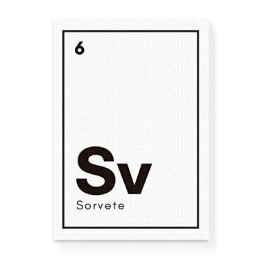 Imagem de Arte Maníacos Quadro Decorativo em Tela Canvas Sorvete Elemento - 23x16,25cm