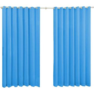 Imagem de Cortina Roma 2 80 X 1 80 Metros Para Sala E Quarto Cor:Azul Bebê