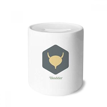 Imagem de DIYthinker Porta-moedas de cerâmica para órgãos internos do corpo da bexiga e porta-moedas para presente