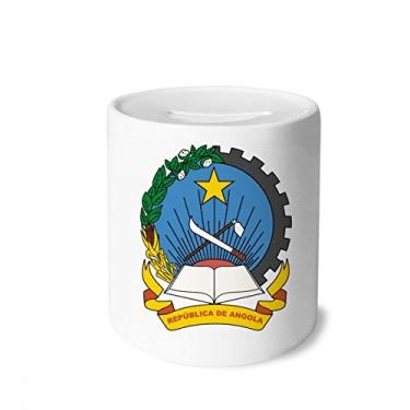 Imagem de DIYthinker Caixa com emblema nacional Luanda Angola porta-moedas de cerâmica porta-moedas presente