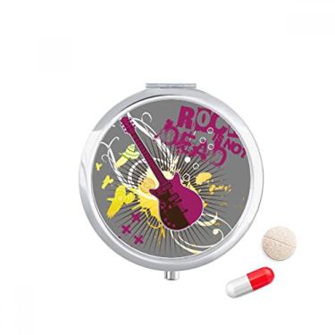 Imagem de Caixa de comprimidos para instrumento de música Rock Musical, caixa de armazenamento de medicamentos, dispensador