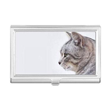 Imagem de Animal Yawn Cat Simpol Shoot Porta-cartões de visita Carteira de bolso