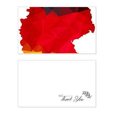 Imagem de Mapa da bandeira nacional da Alemanha com grafite, cartão de agradecimento, aniversário, saudações, casamento, agradecimento