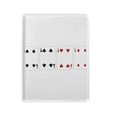 Imagem de Caderno com 4 corações, estampa de clube de diamantes, capa macia, diário