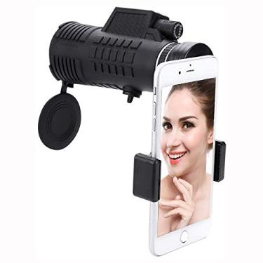 Imagem de Telescópio monocular zoom 40x60, com suporte para smartphone e tripé, nevoeiro à prova d'água HD luneta monocular para observação de pássaros, acampamento, viagens, caminhadas, concertos.