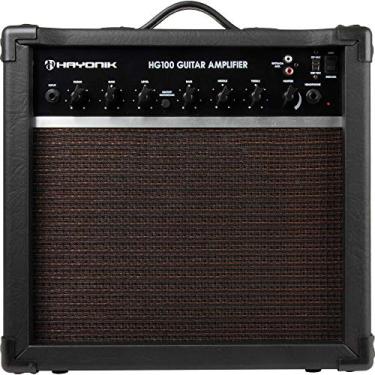 Imagem de HAYONIK, Amplificador/Cubo Para Guitarra, 100W RMS, Alto Falante 10", Overdrive e Clean, Saída Para Fone de Ouvido, Eq Grave, Médio e Agudo, HG100