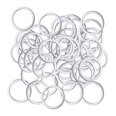 Imagem de Generic Conjunto de buchas de lâmina de 50 peças Arruelas de arruelas de disco de escultura Adaptador anel de lâmina Espaçadores para, 22,2 mm a 20 mm