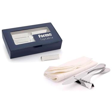 Imagem de Conjunto de Descanso de Talheres Forma Top Table em Aço Inox - 6 Peças