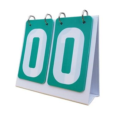 Imagem de kowaku Placar esportivo placar de 2 dígitos, marcador, mesa, nadadeiras, contador de pontuação para basquete, badminton, futebol, verde