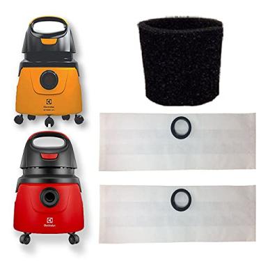 Imagem de 6 Saco Descartável + Filtro Permanente para Aspirador de Pó Electrolux GT2000 / GT20N / GT20P - Bocal de 4,5cm