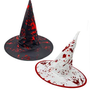 Imagem de Chapéu De Bruxa Sangue Halloween Festa Carnaval Acessório - Q-Festa