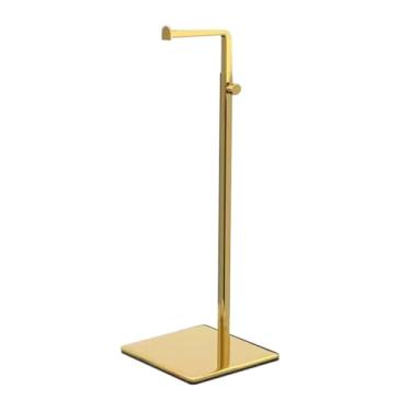 Imagem de Handbag Display Stand O expositor de bolsa de metal pode ser ajustado em altura, pode armazenar perucas, bolsas, joias, 5 cores ( Color : Gold )