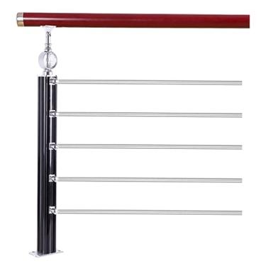 Imagem de Flexível Corrimões para degraus ao ar livre, degraus internos, balaústres de escada, poste, corrimão de liga de alumínio de transição para loft de jardim Espesso