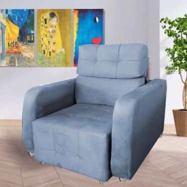 Imagem de Poltrona Reclinavel Sala De Estar Safira Amamentação Safira Grafitte